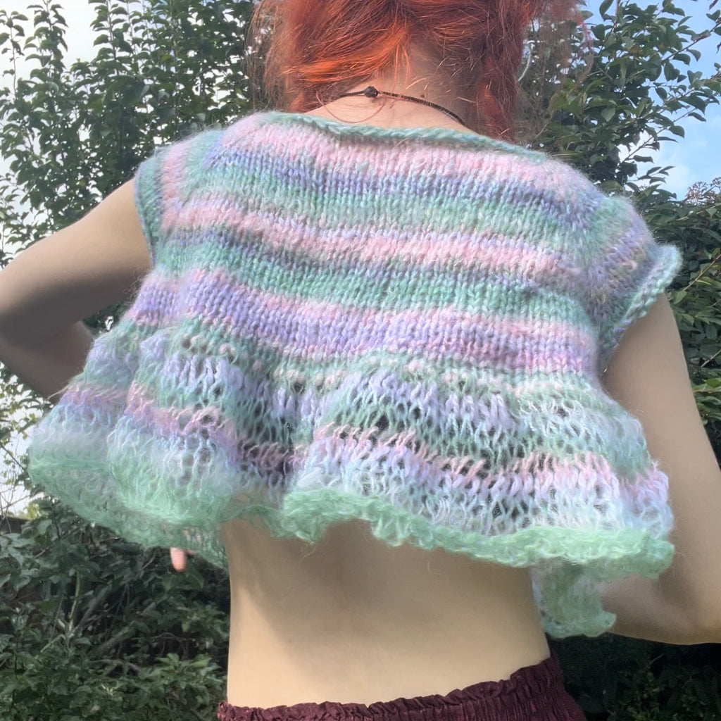 Hand Knit Babydoll Top