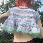 Hand Knit Babydoll Top