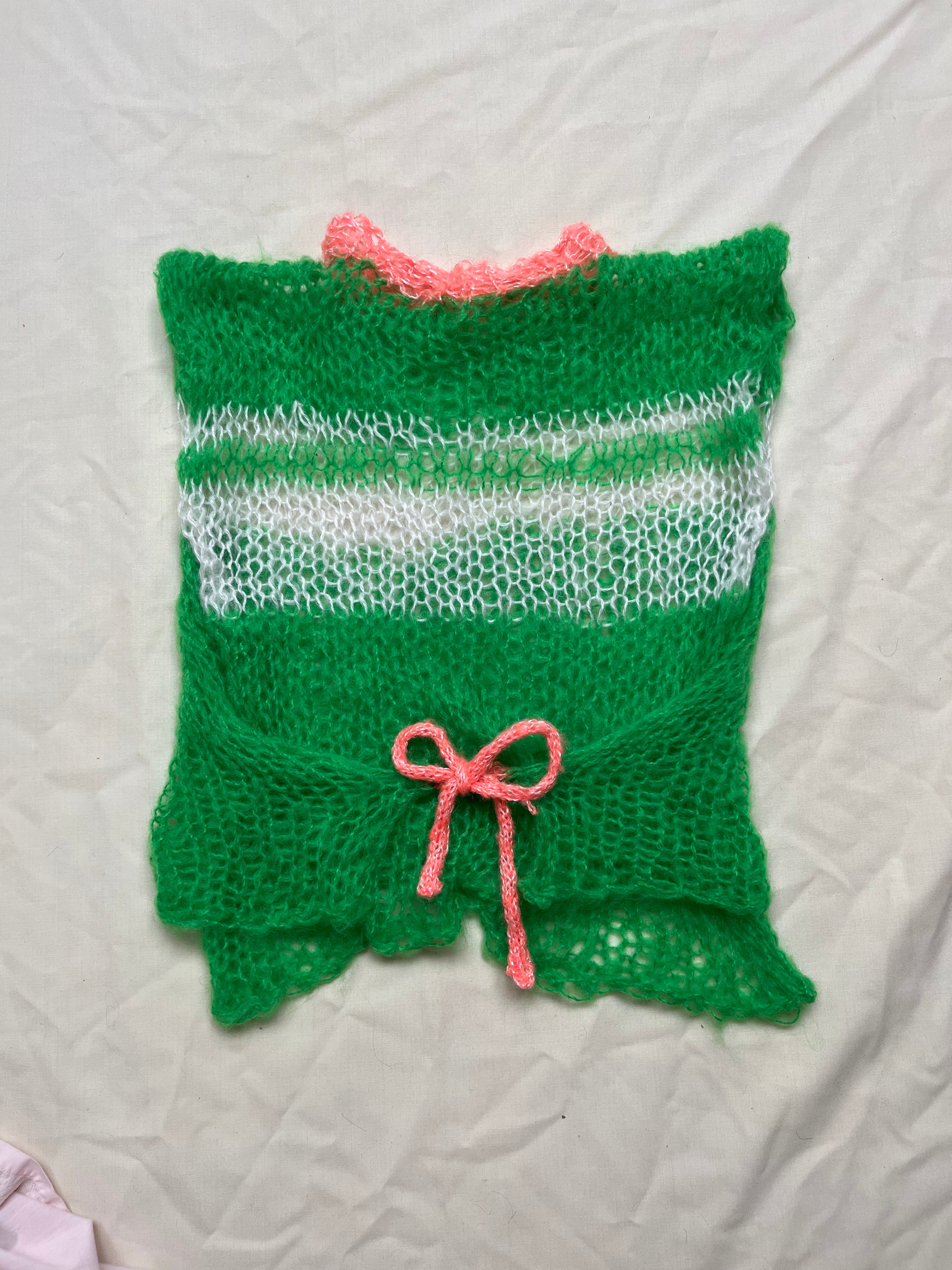 Handknit Tie Vest