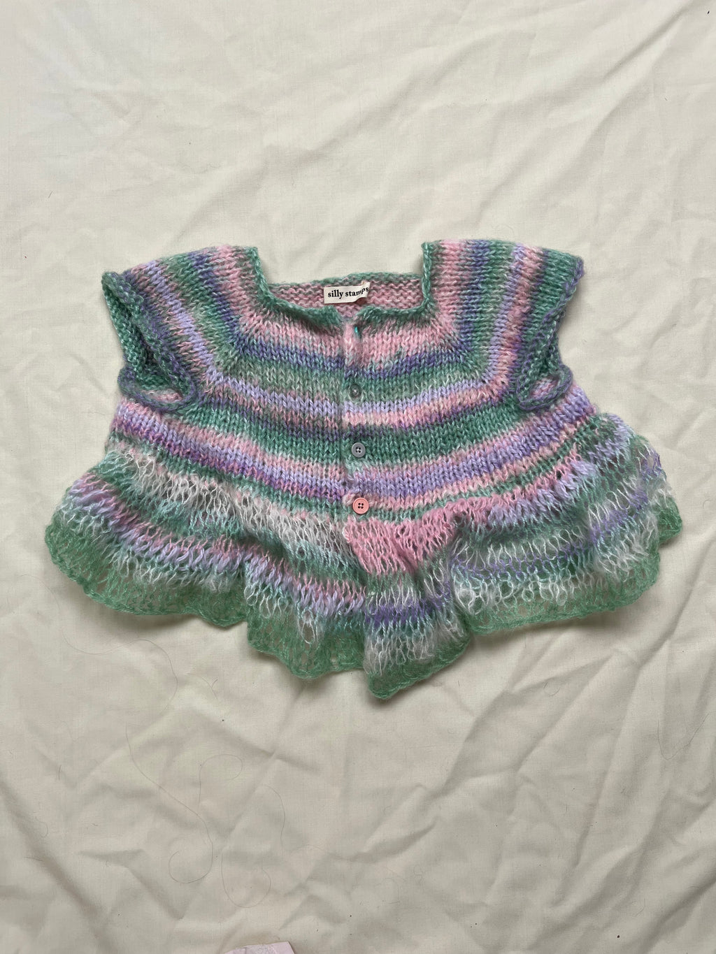Hand Knit Babydoll Top